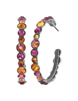 Coralline/Orange - Water Cascade earrings - Konplott